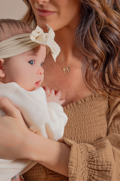 Custom Baby Footprint Necklace