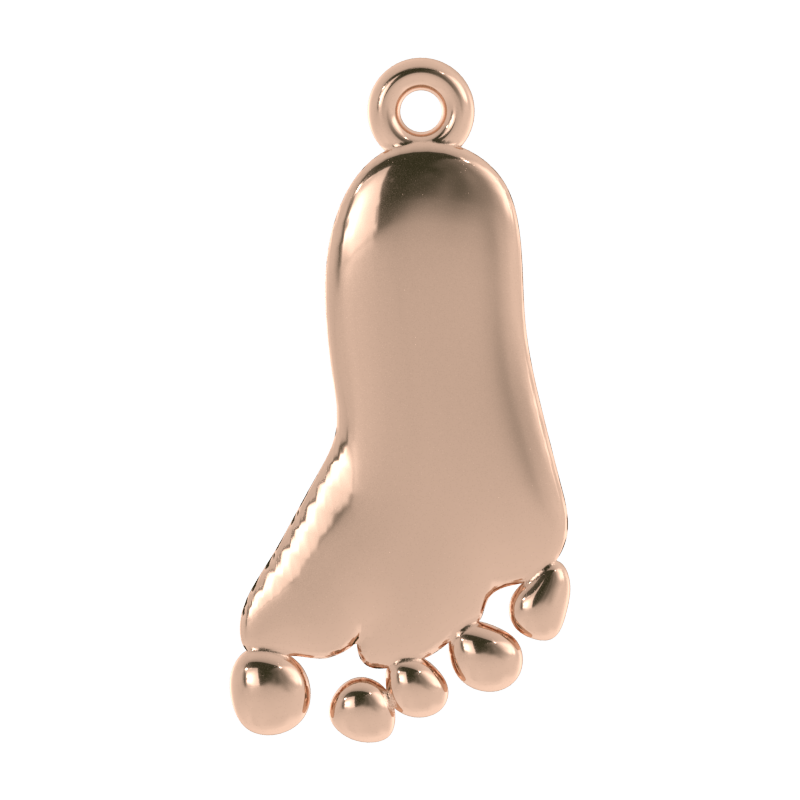 Custom Baby Footprint Necklace