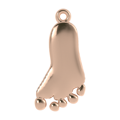 Custom Baby Footprint Necklace