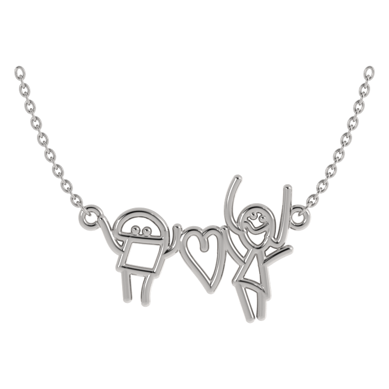 Custom Drawing Necklace - Personalized Artwork Jewelry