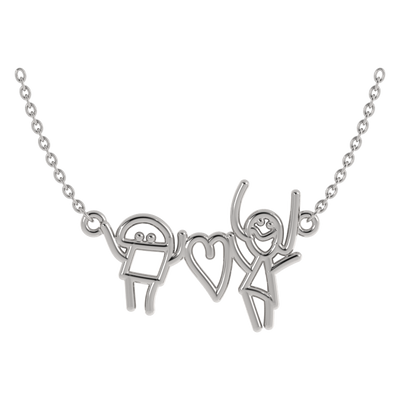 Custom Drawing Necklace - Personalized Artwork Jewelry