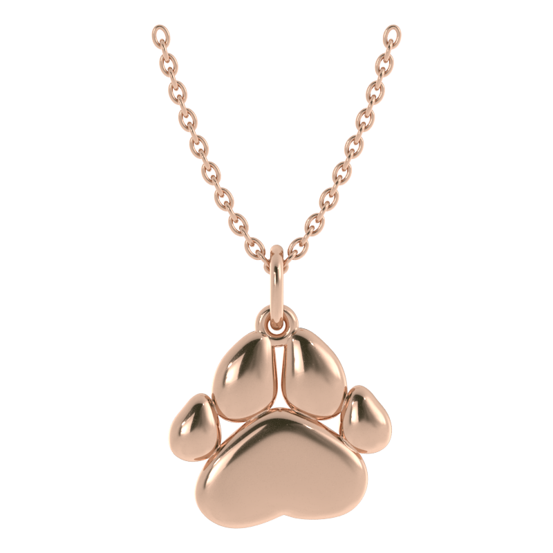 Custom Paw Print Necklace