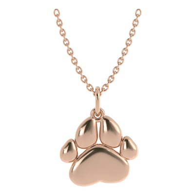 Custom Paw Print Necklace