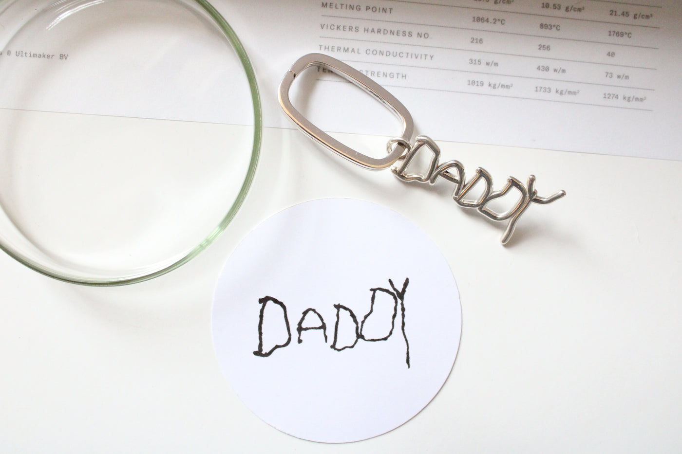 Custom Handwriting Key Chain - Limited Edition