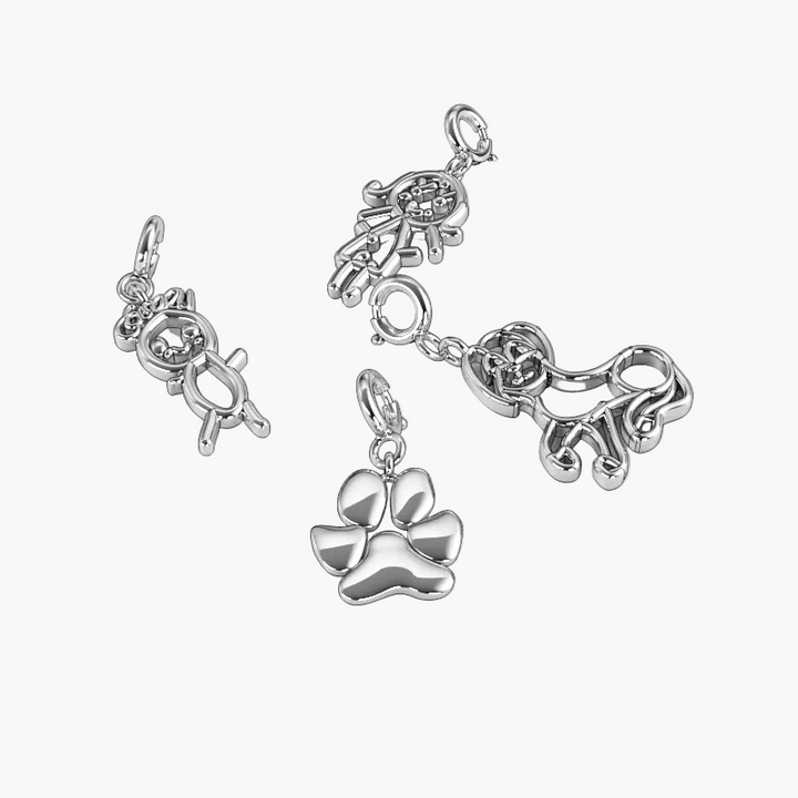 ★本日21時終了PLOW Custom Silver &パールチャームセット Story Charms - Treasured Memories – Sprout Design Lab