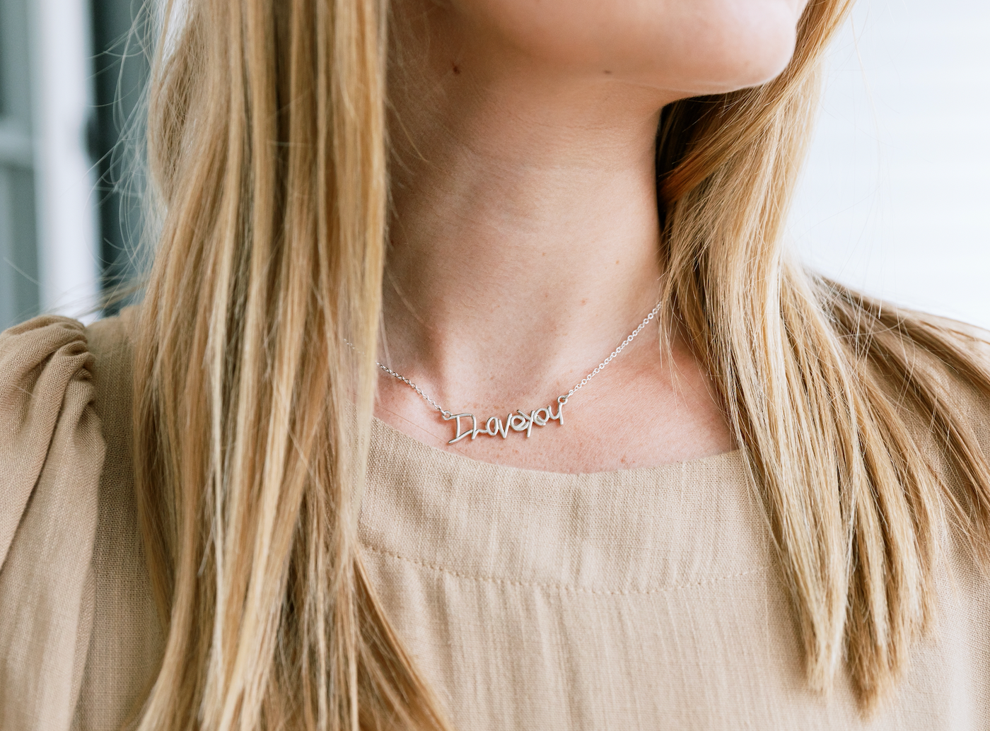 Custom Handwriting Necklace Sprout Design Lab