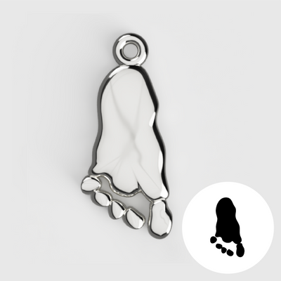 Custom Footprint Necklace